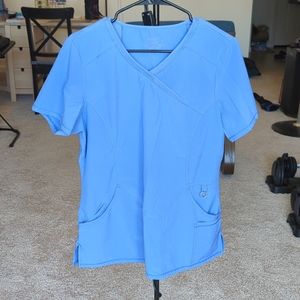 Cherokee infinity scrub top ciel blue size M